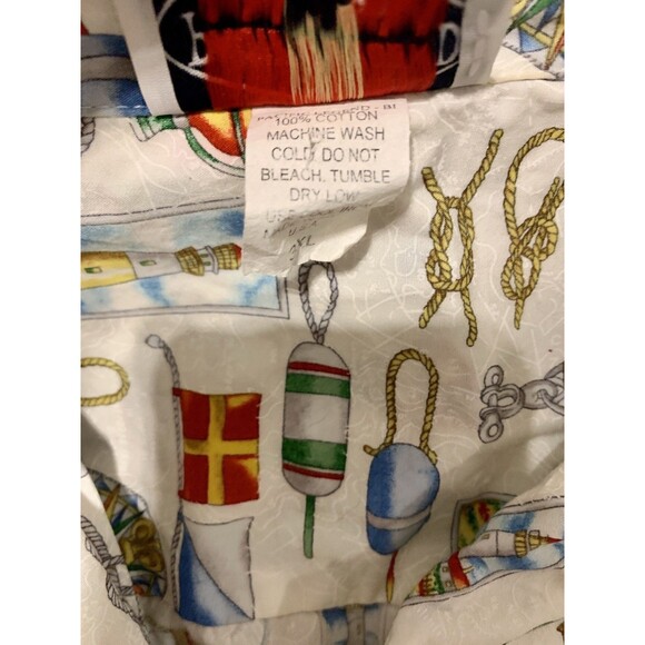 Pacific Legend Hawaii Short Sleeve Button Shirt Lighthouse Nautical 3XL VTG Sail - Picture 9 of 12